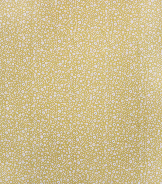 Tiny Daisy Yellow 108 Wide Flannel Fabric