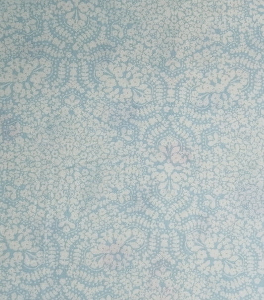Blue Damask Swirl Super Snuggle Flannel Fabric